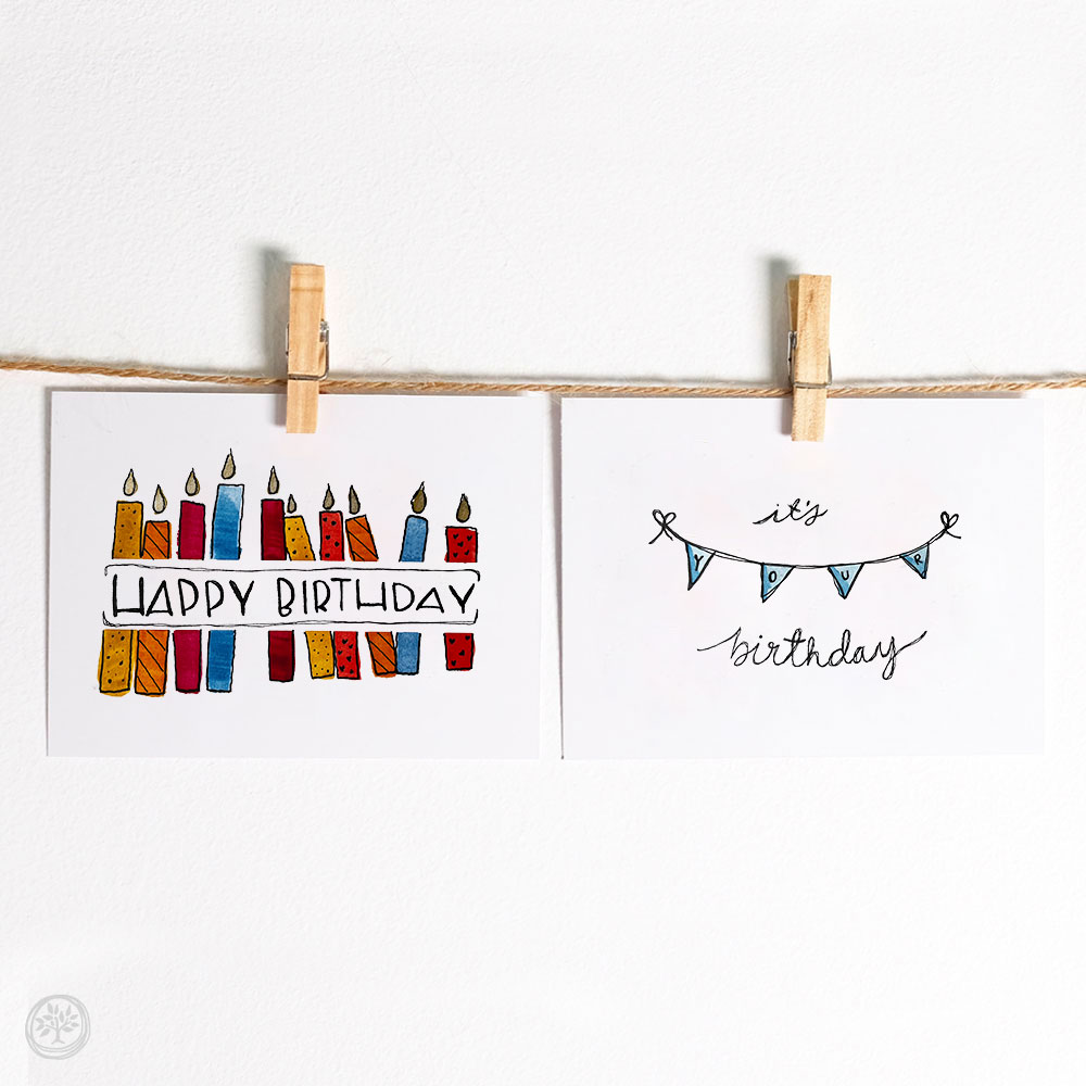 Birthday Candles Note Card Pack